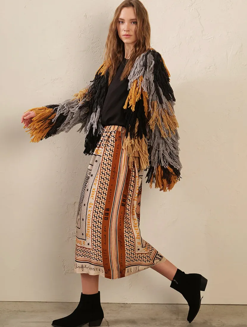 Rosalee Printed Skirt / Tattoo
