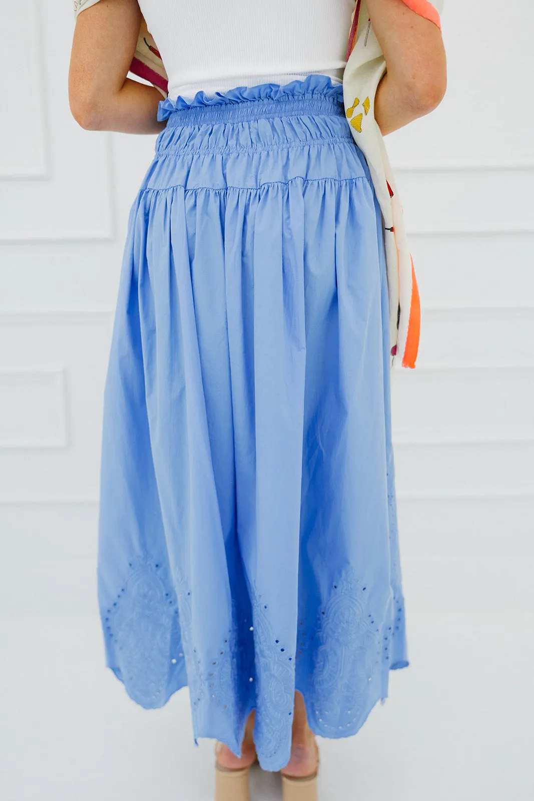 Rosalina Midi Skirt - Blue
