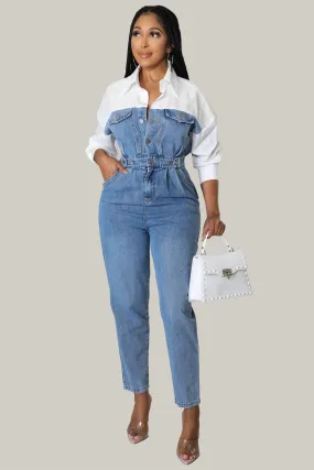 Rowan Denim Jumpsuit