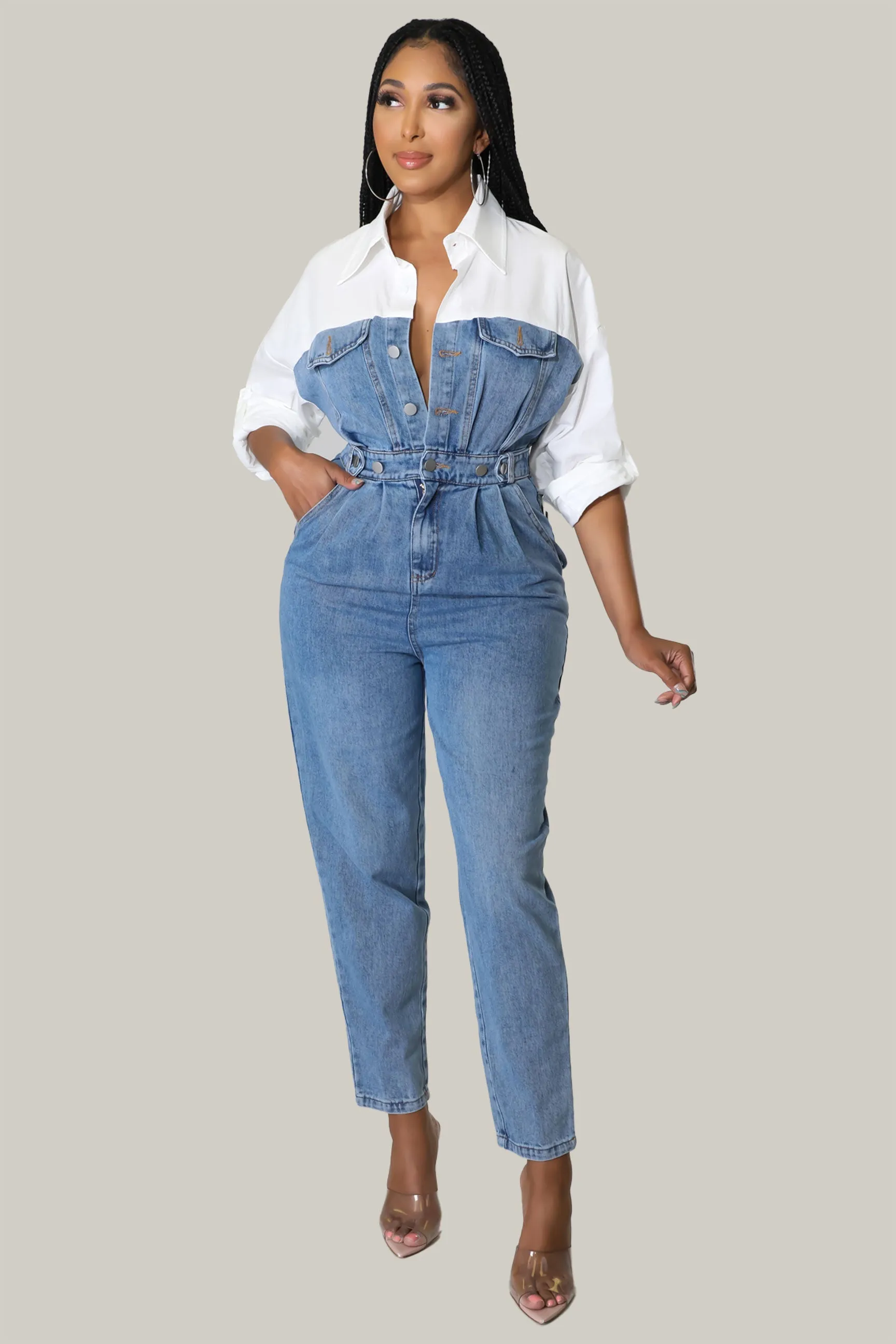 Rowan Denim Jumpsuit