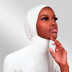 Ruuq Hijab Bodysuit Long Sleeve - White