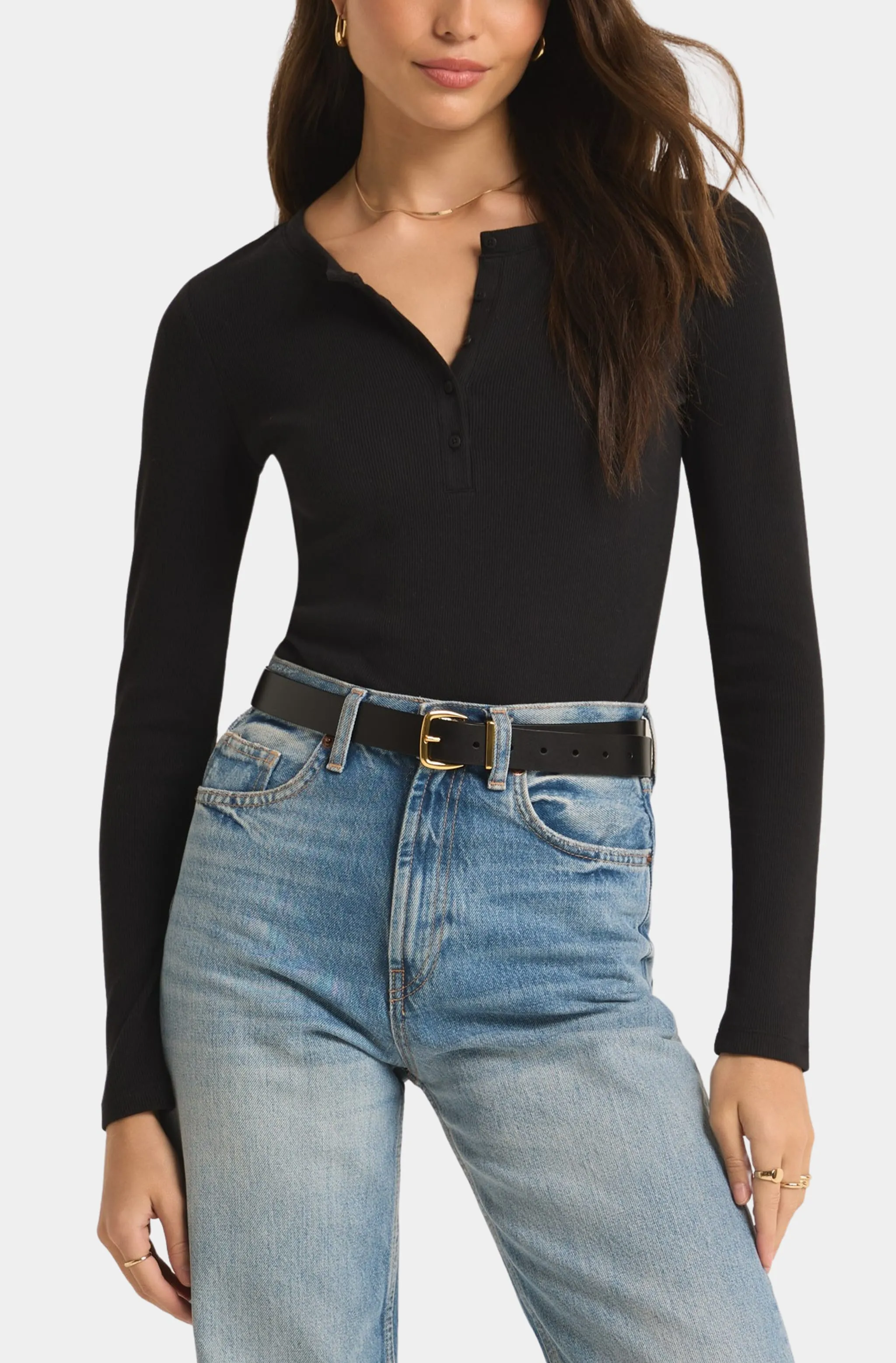 Samara Rib Henley Bodysuit