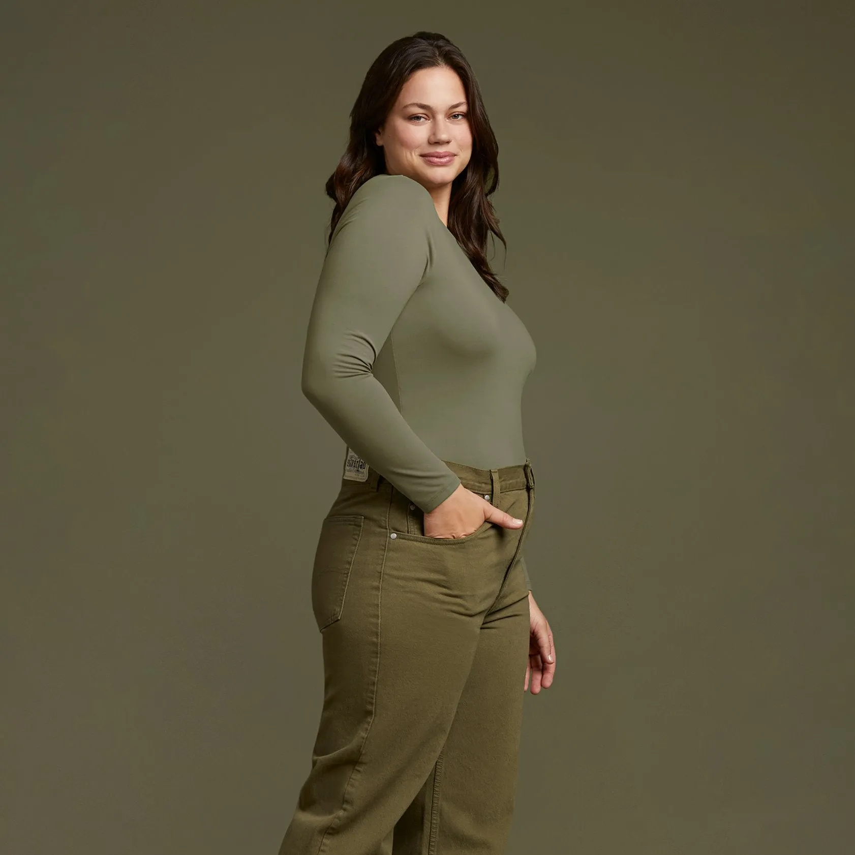 Seamless Long Sleeve Shirt | Olive