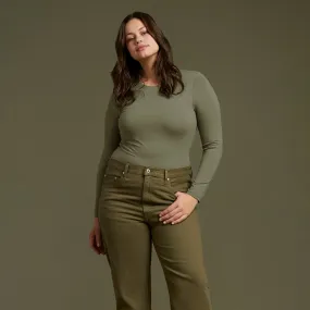 Seamless Long Sleeve Shirt | Olive