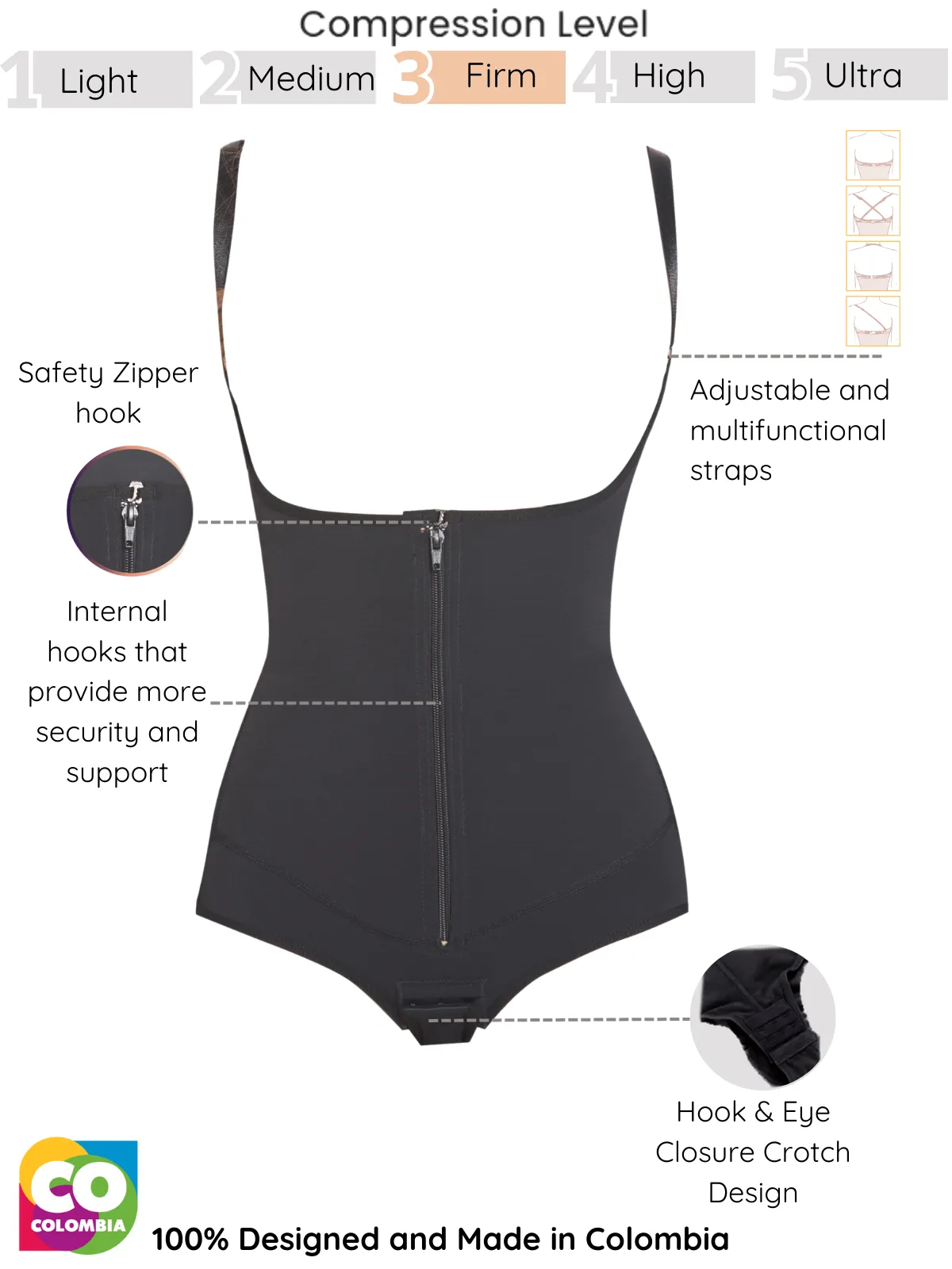 Siluet 1005 Strapless Panty Shapewear – Two Back Options: Powernet or Stretch Fabric