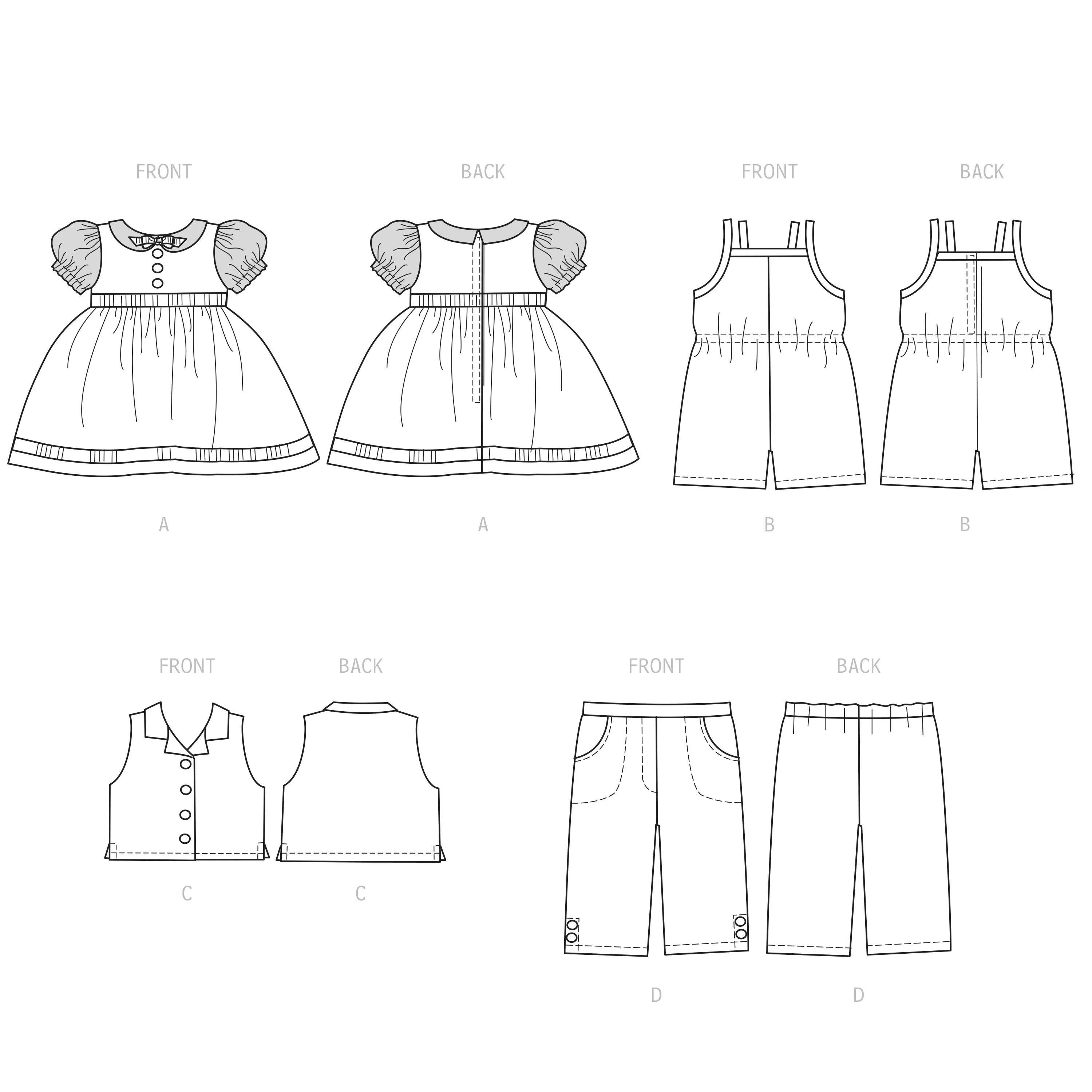 Simplicity 9534 18 inch Doll Clothes pattern