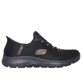 Skechers Slip-ins®: Summits – Classy Night Women's Black Sparkle Mesh Trainers