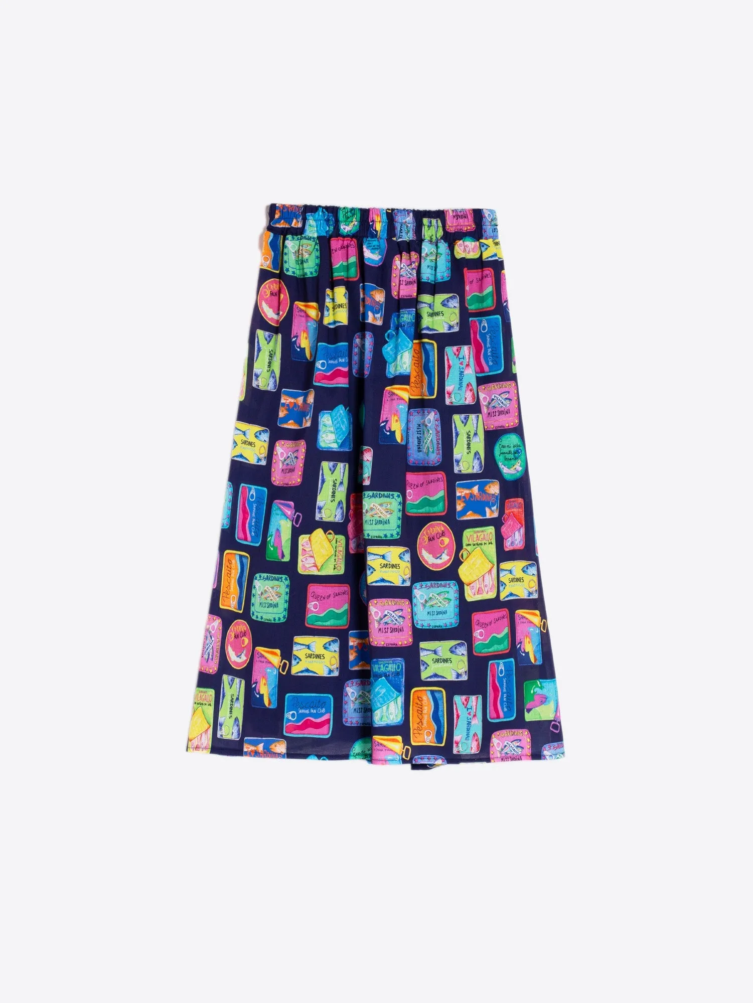 SKIRT OLIMPIA SARDINAS NAVY VOILE