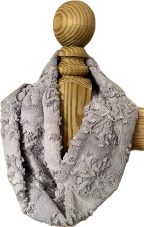 Snowflake Silver Infinity Scarf