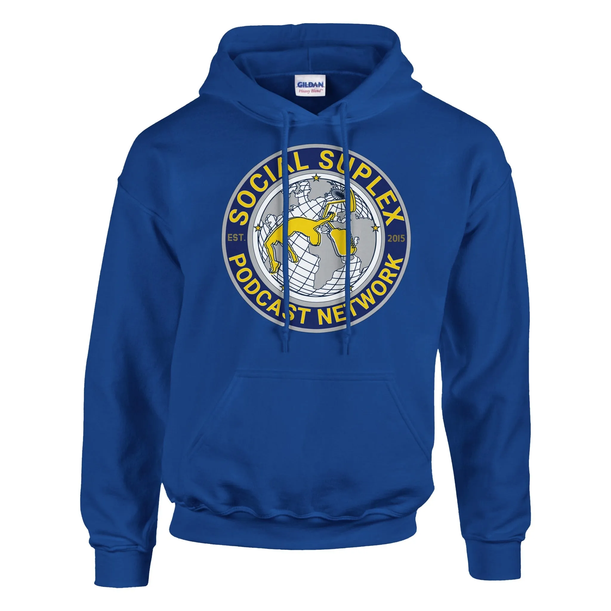 Social Suplex Blue Pullover Hoodie