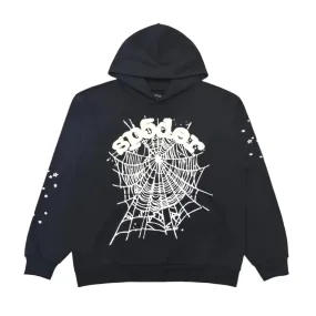 Sp5der OG Web Hoodie Black