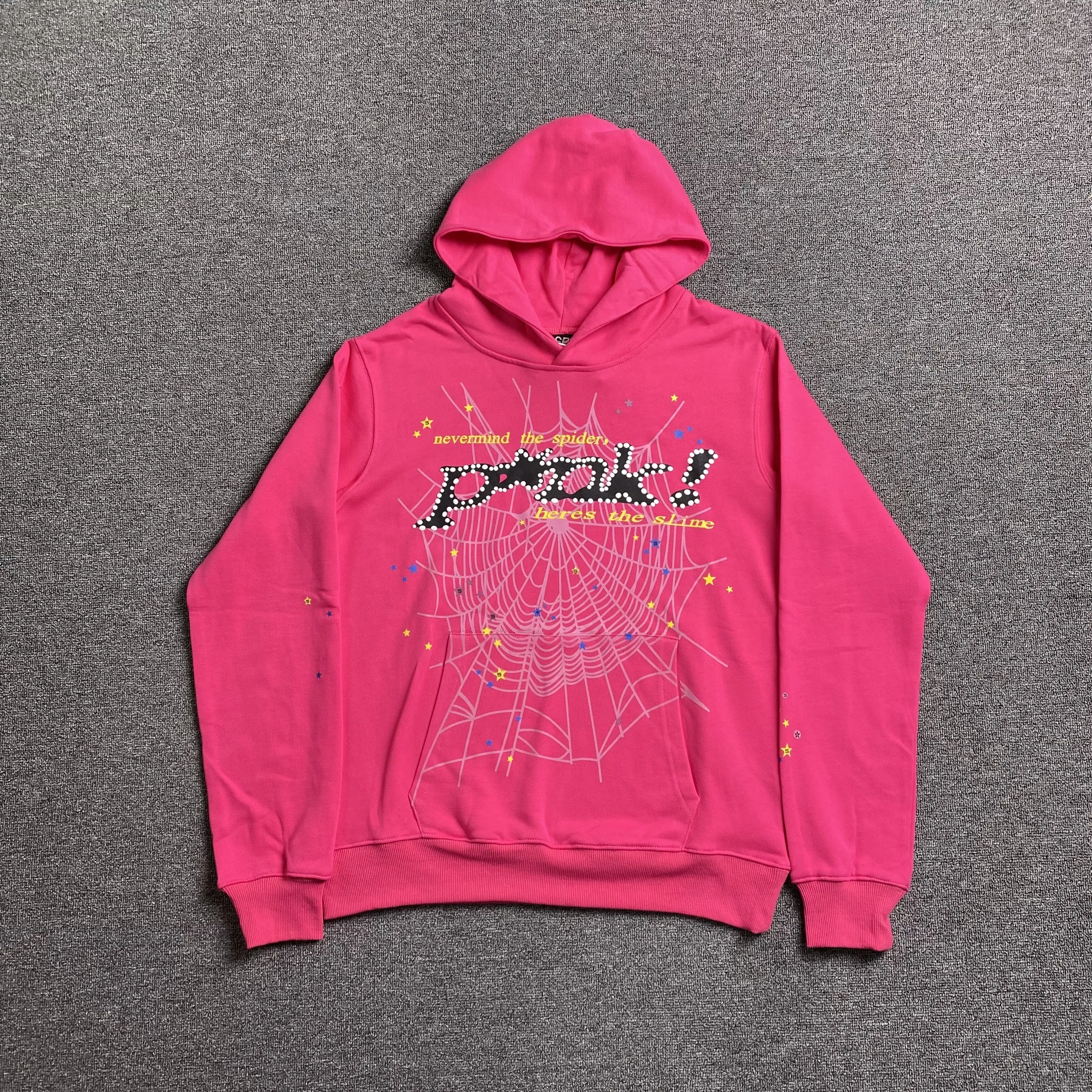 Sp5der PINK Hoodie Pink