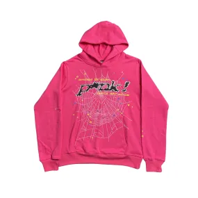 Sp5der PINK Hoodie Pink