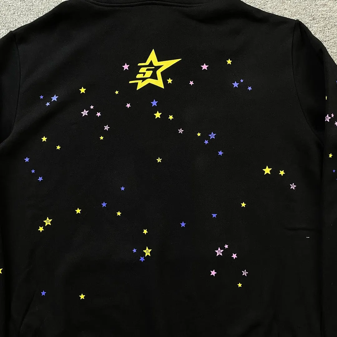 Sp5der PINK V2 Hoodie Black