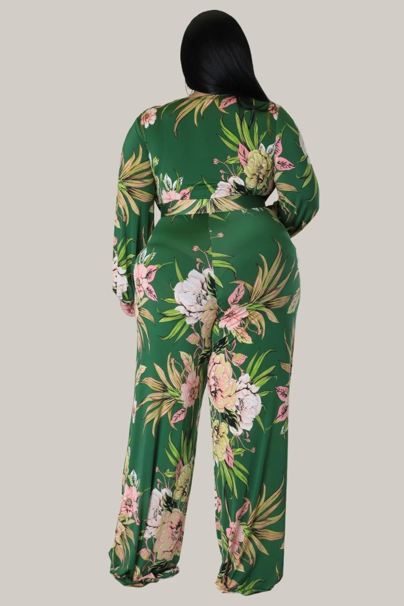 Spring Days Floral Belted Jumpsuit