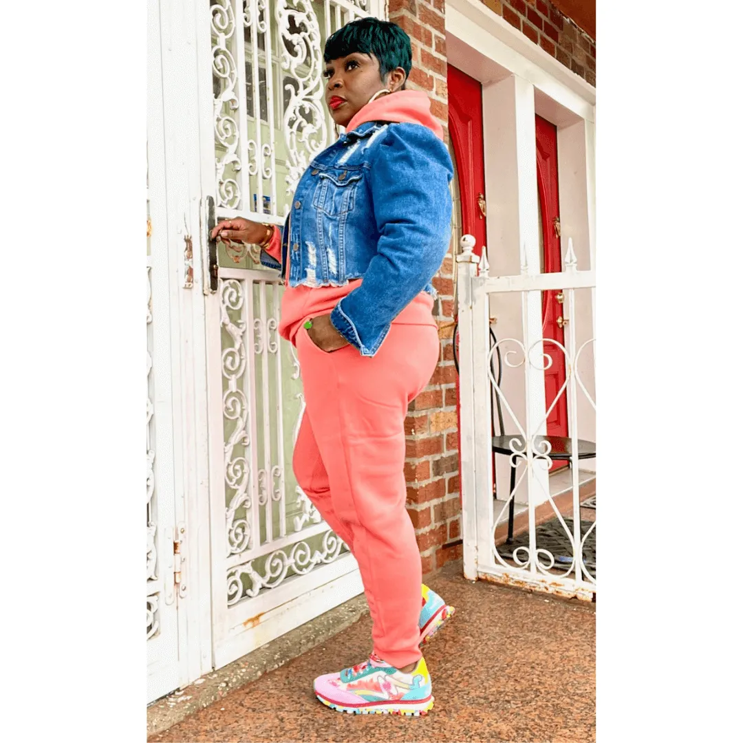 Spring Vibes '22 Hooded Jogger Set (Two Colors)