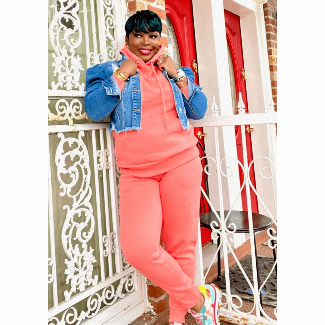 Spring Vibes '22 Hooded Jogger Set (Two Colors)