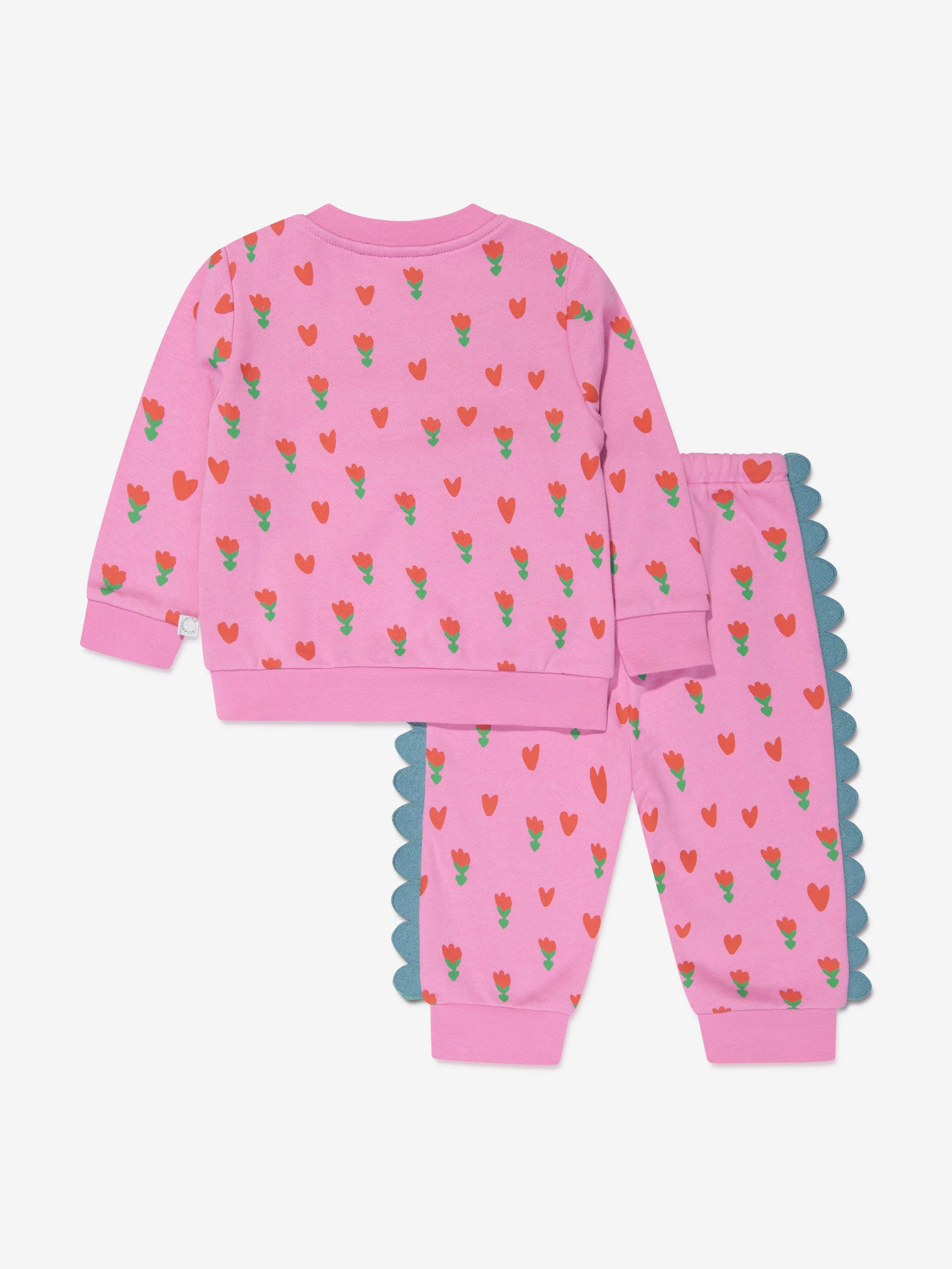 Stella McCartney Baby Girls Flower Tracksuit in Pink
