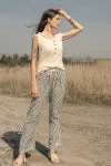 Stripe Wide Fit Pants