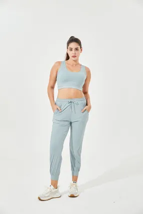 Tangs Display - High-Waisted Silky & Cooling Luxe Joggers with Cuffs