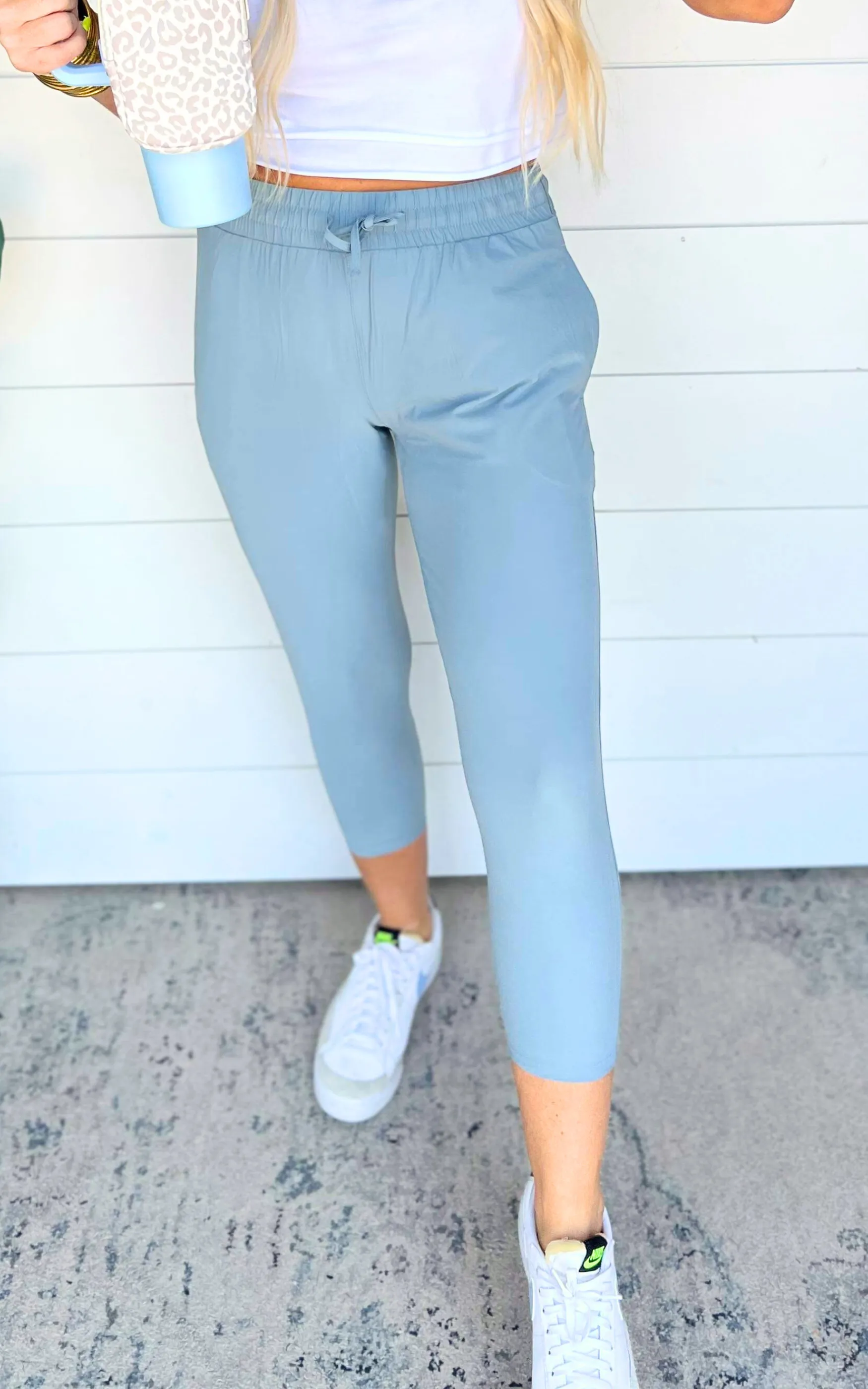 Tapered Leg Cropped Pant | Mono B - FINAL SALE