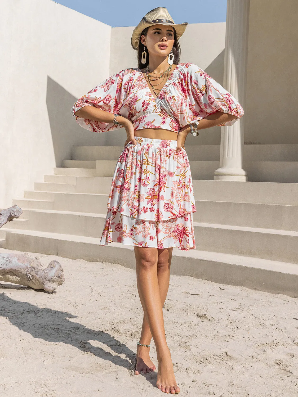 Taryn Layered Skirt Set