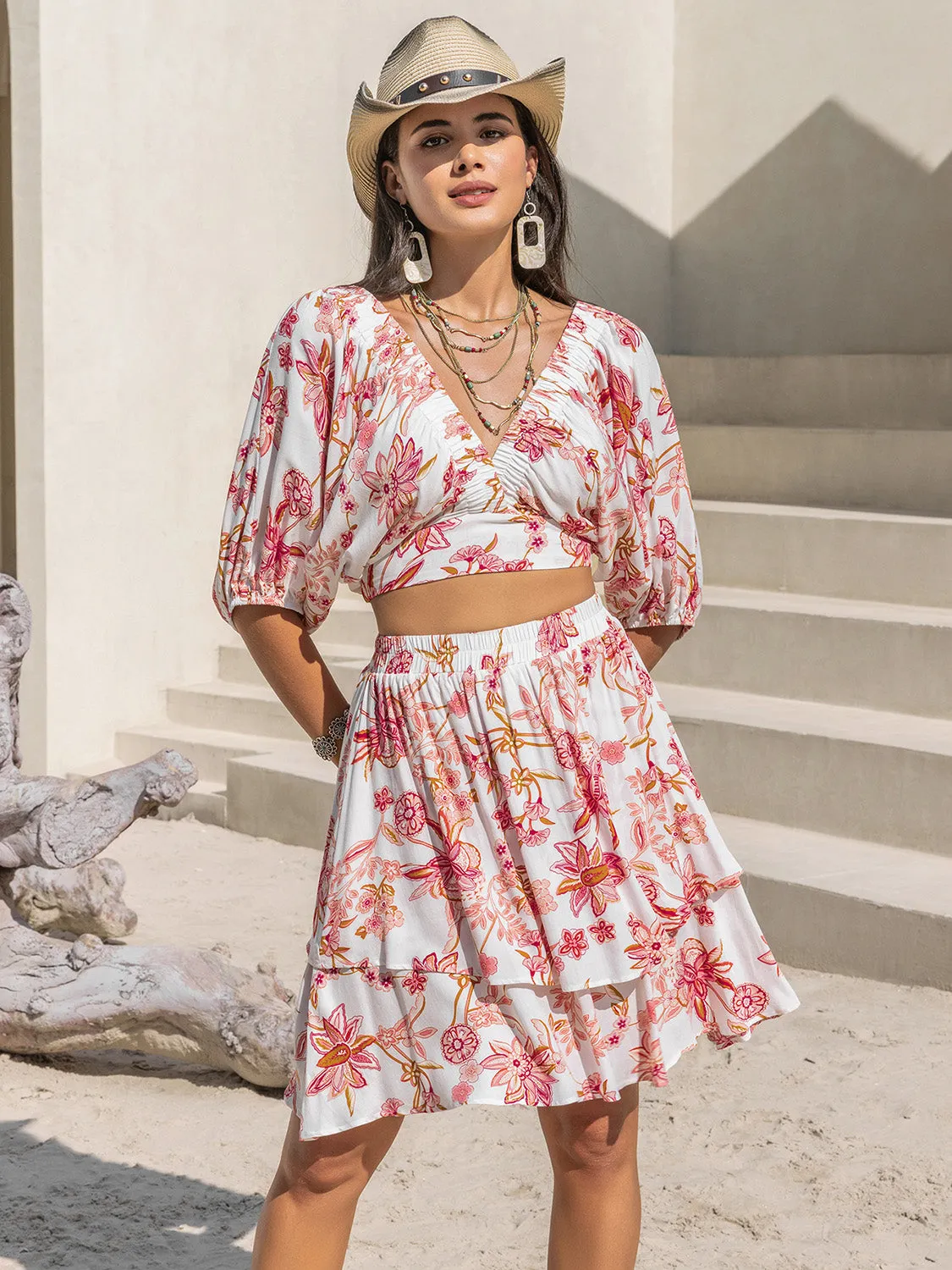 Taryn Layered Skirt Set