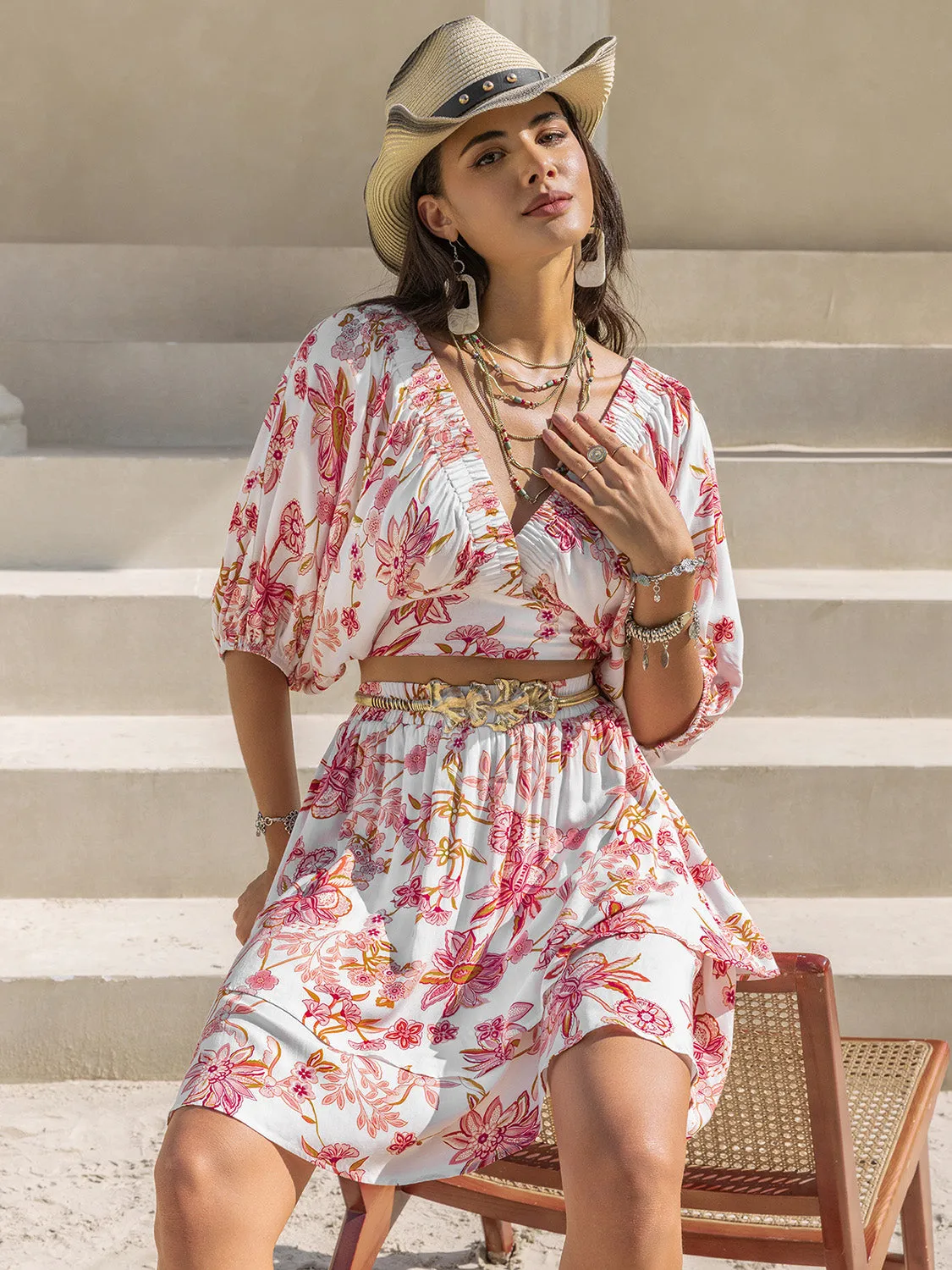 Taryn Layered Skirt Set