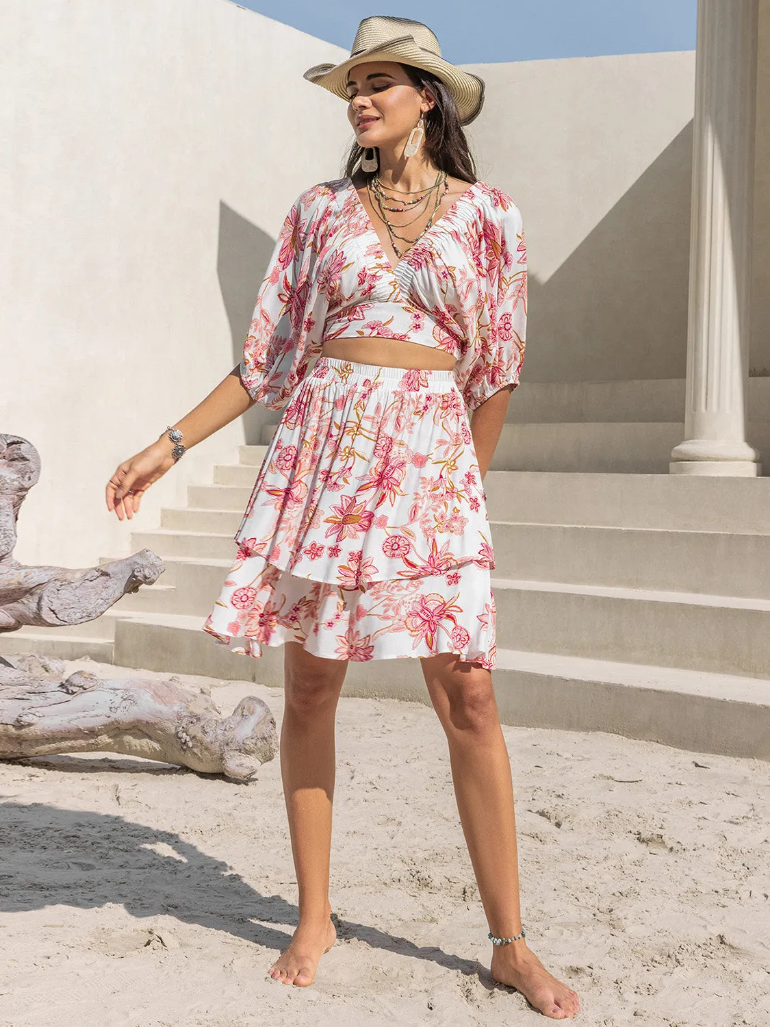 Taryn Layered Skirt Set