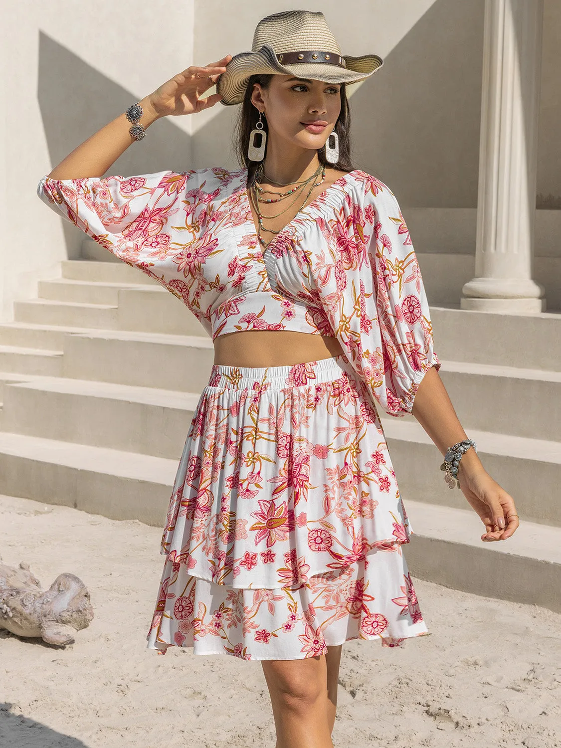 Taryn Layered Skirt Set