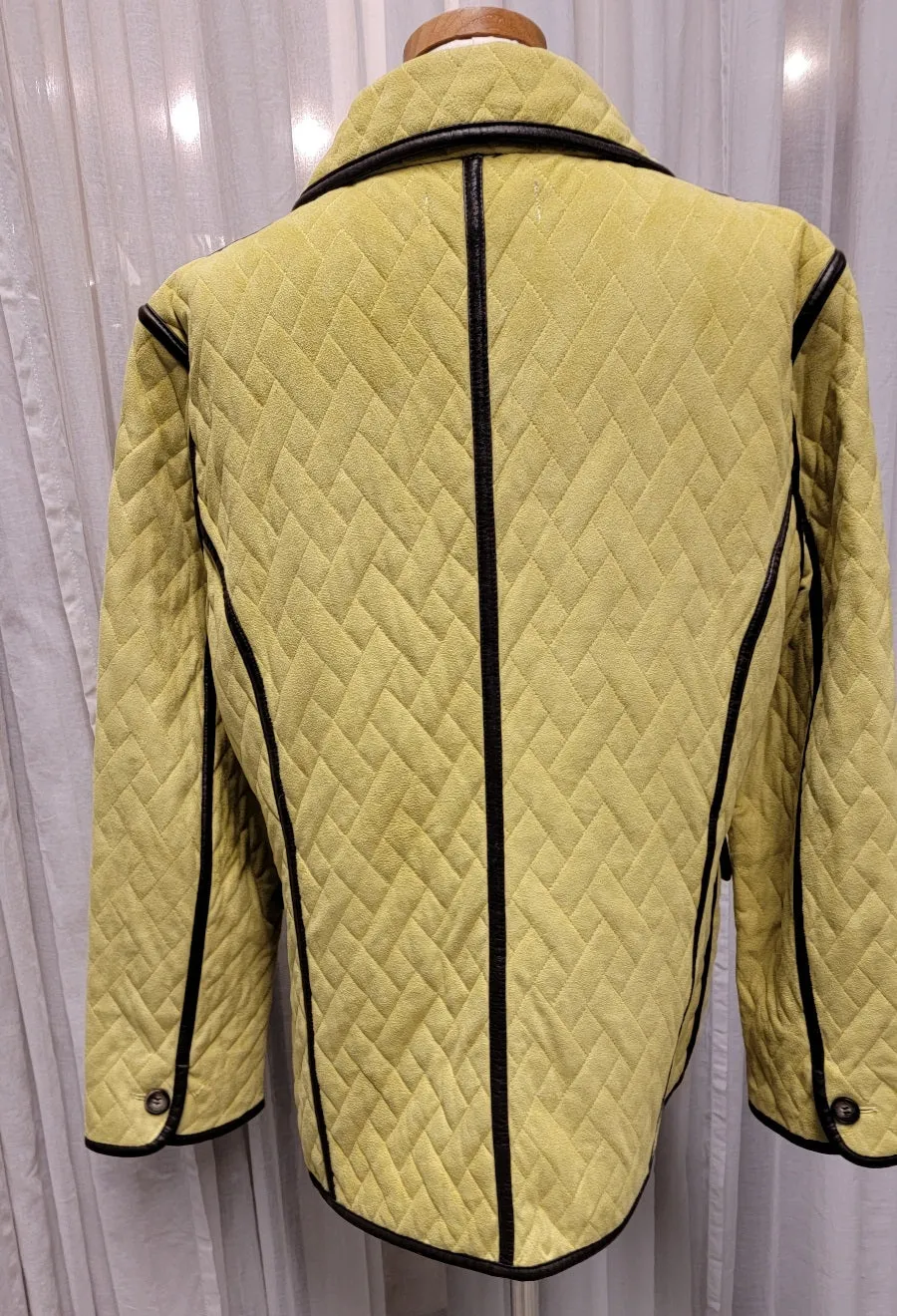 Tasha Polizzi Quilted Faux Suede Jacket