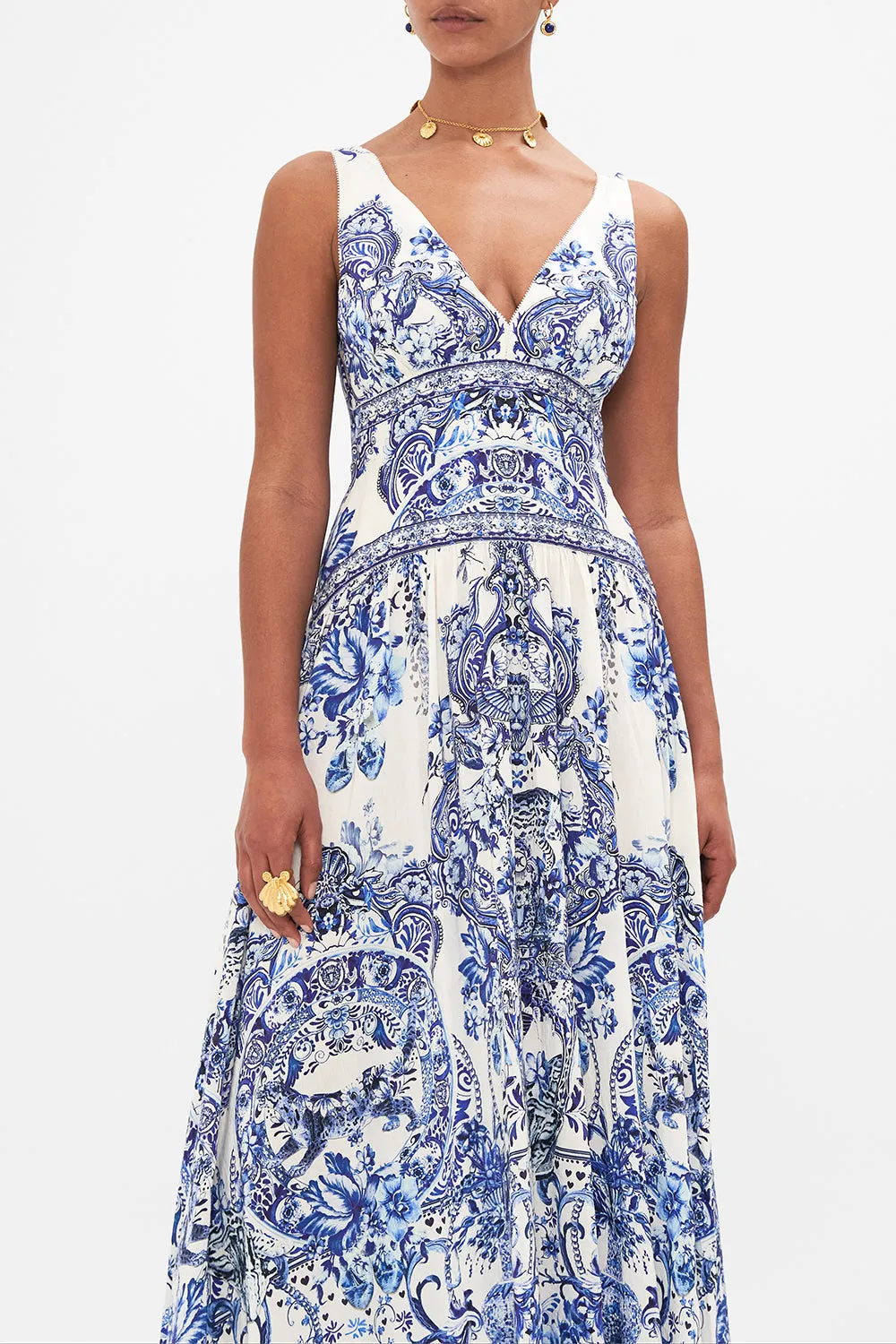 TIE SHOULDER DRESS GLAZE AND GRAZE