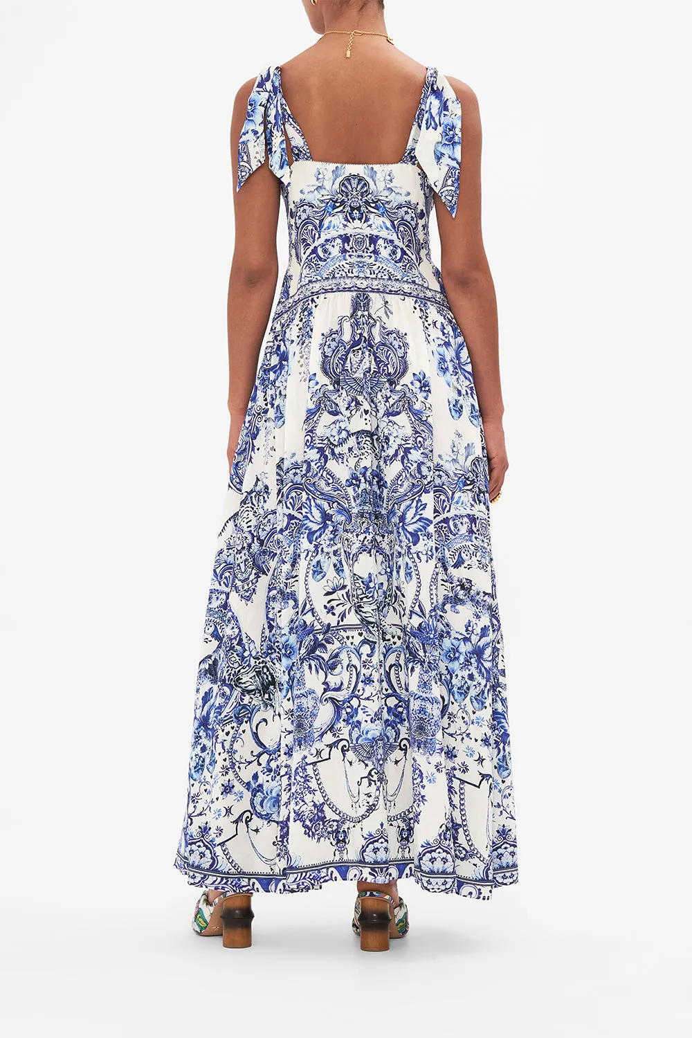 TIE SHOULDER DRESS GLAZE AND GRAZE