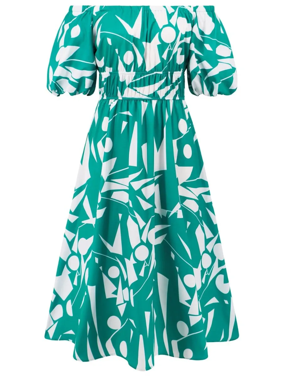 Tropical Hideaway Maxi Floral Off The Shoulder Dress