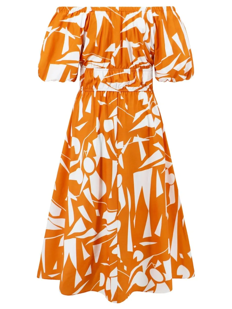 Tropical Hideaway Maxi Floral Off The Shoulder Dress