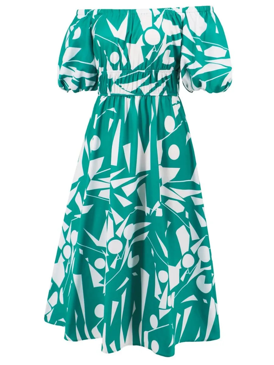 Tropical Hideaway Maxi Floral Off The Shoulder Dress