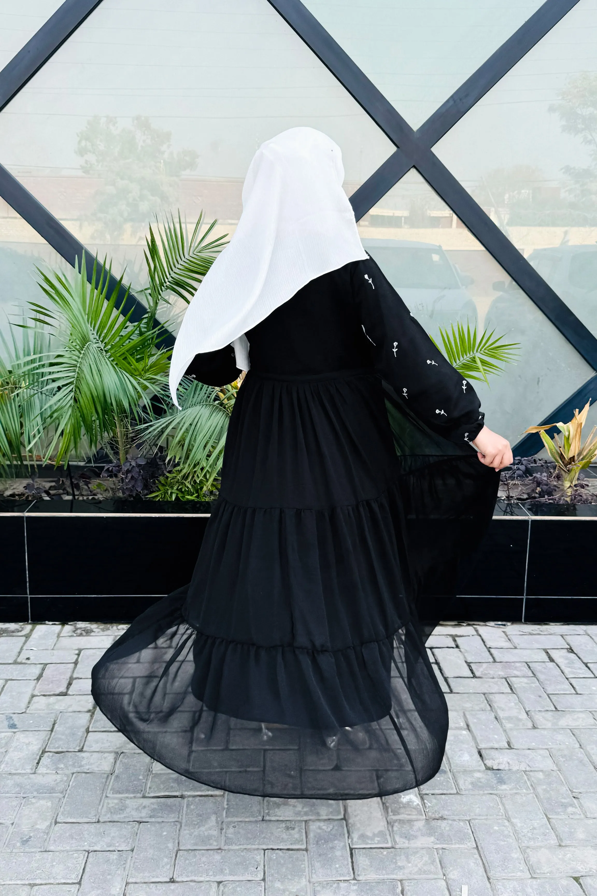 Twilight Embroidered Modest Dress