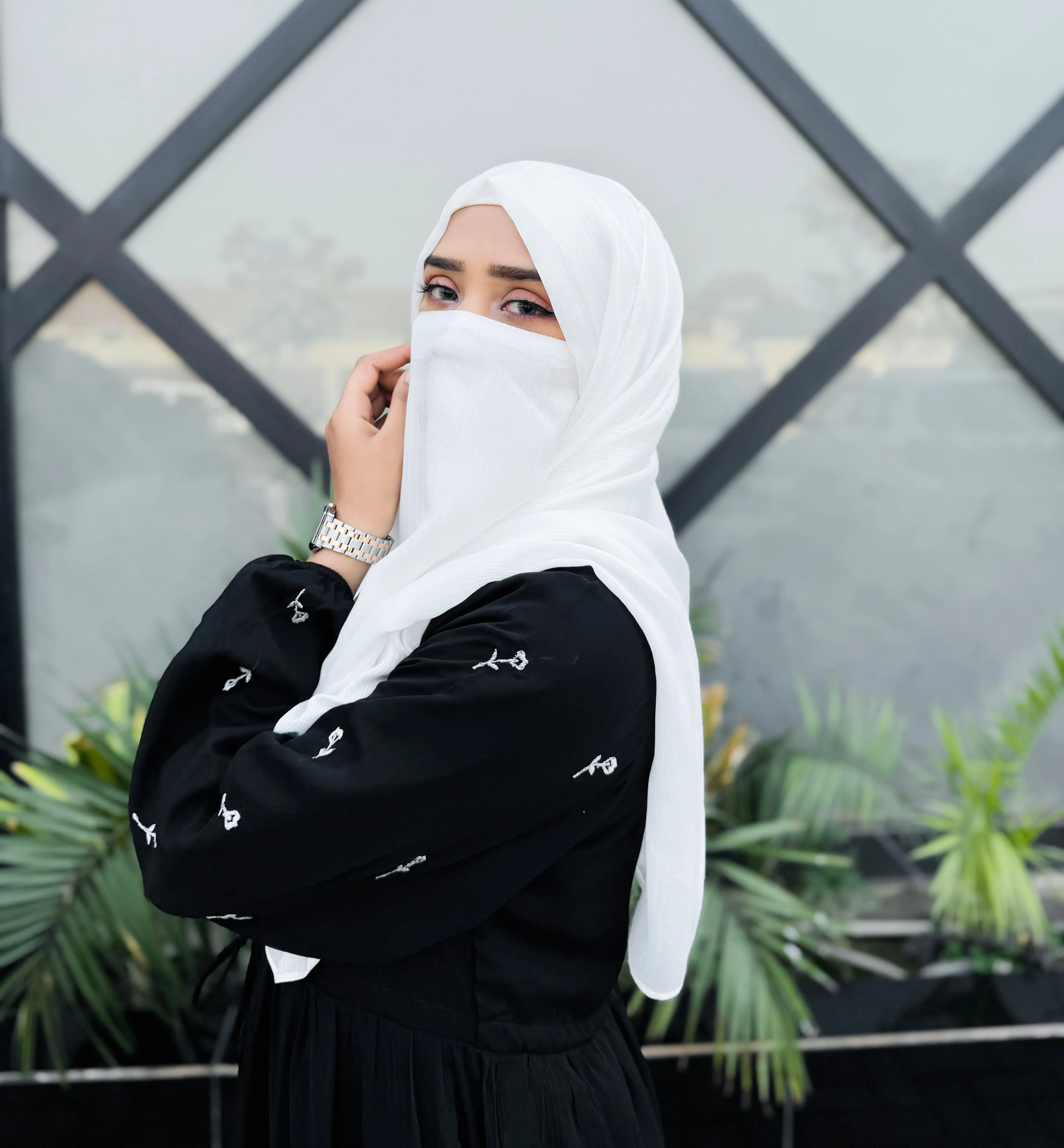 Twilight Embroidered Modest Dress
