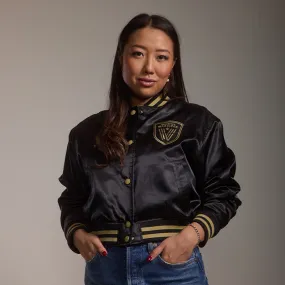 Vancouver Warriors Women's Crop Bomber Jacket