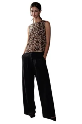Velvet Leona Ponti Wide Leg Pant - Black
