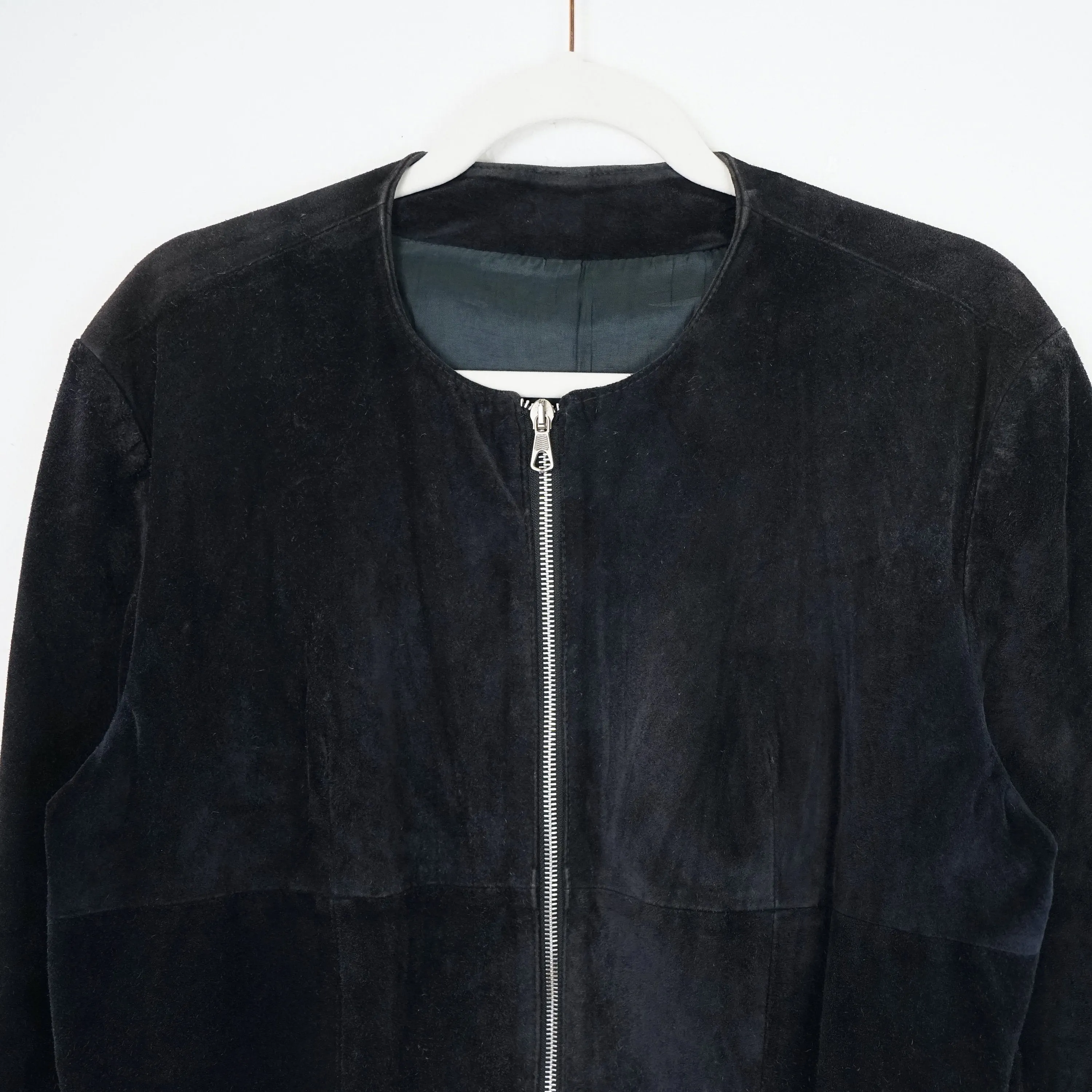 Vintage dark blue suede jacket Size S