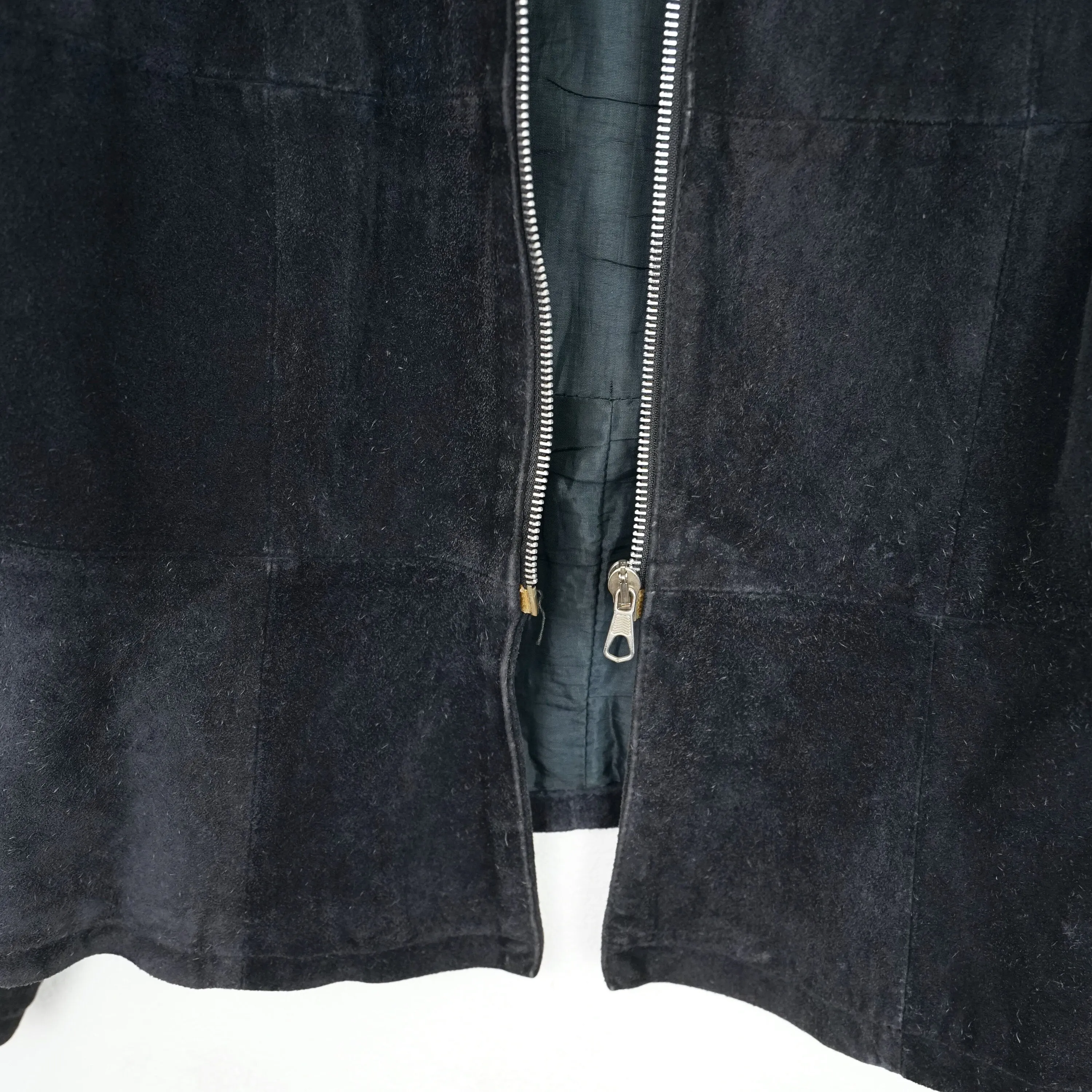 Vintage dark blue suede jacket Size S