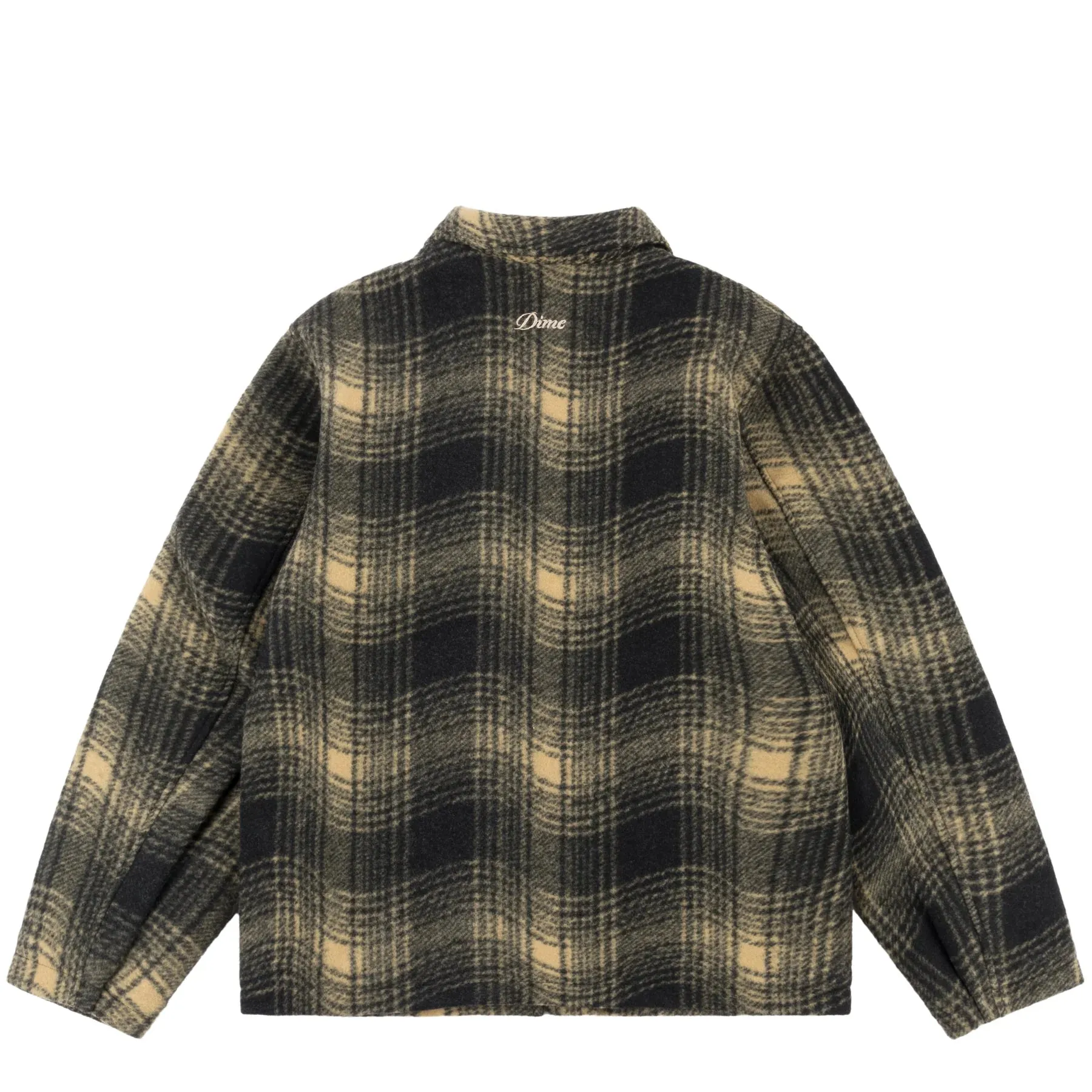 Wave Plaid Jacket - Camel