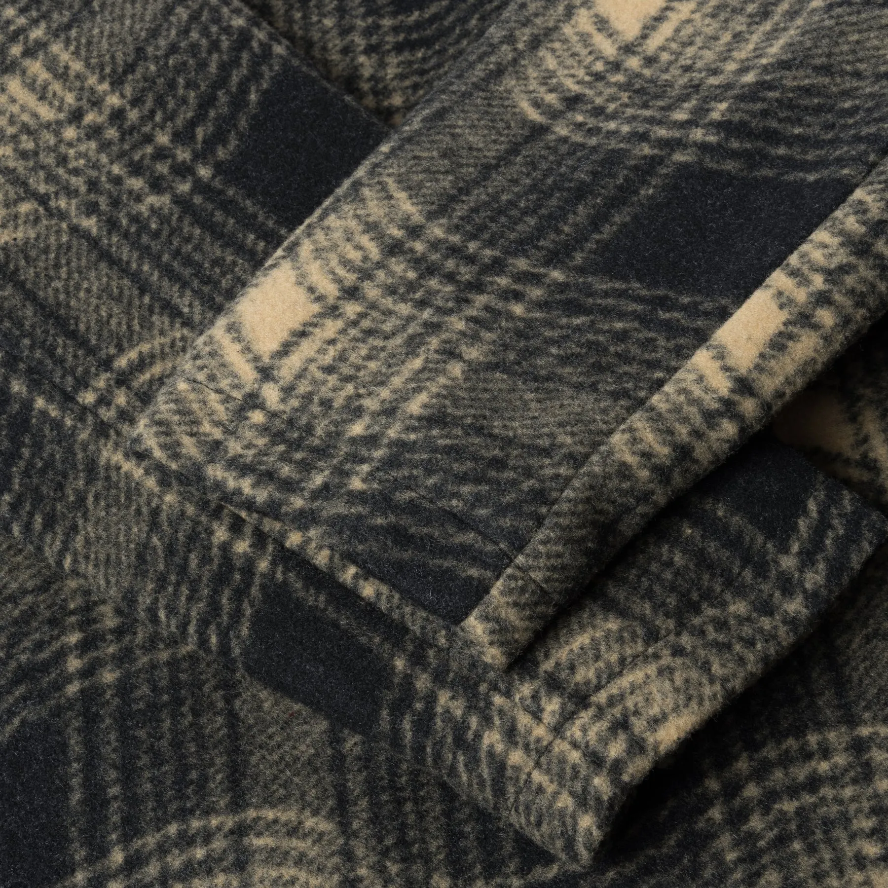 Wave Plaid Jacket - Camel