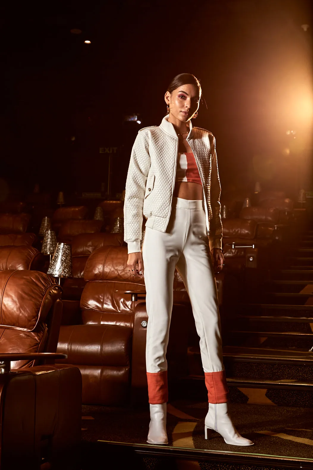White Bomber 3 Pc Set