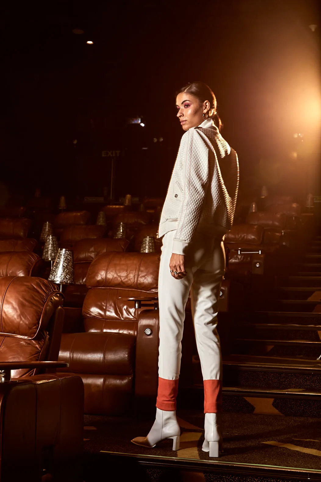 White Bomber 3 Pc Set