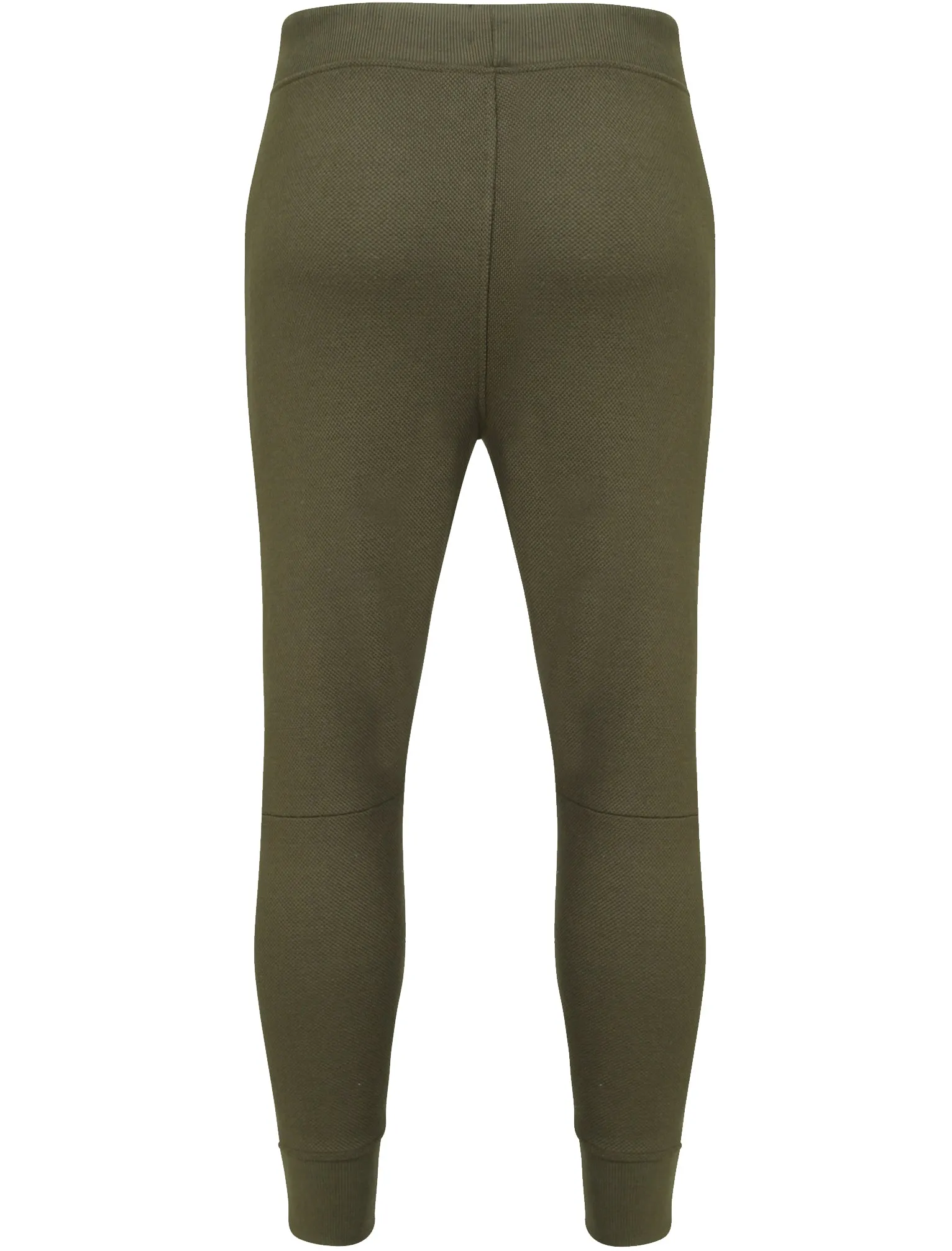Winston Piqué Panel Cuffed Joggers in Khaki