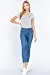 Women's Snap Crotch Short Sleeve V-Neck Cotton Jersey Bodysuit