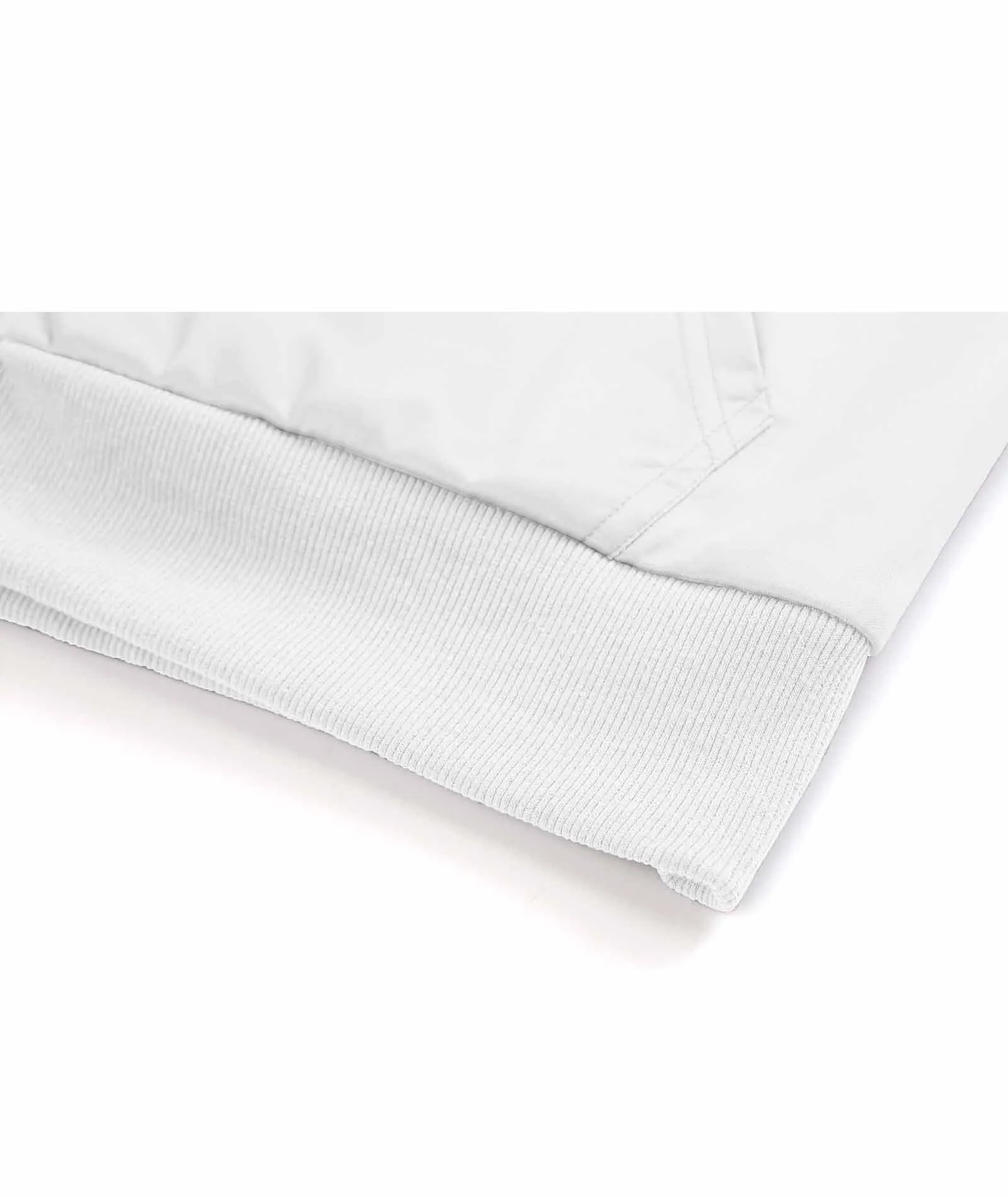Women's White Full Zipper Printed Hoodie-ZPK006211