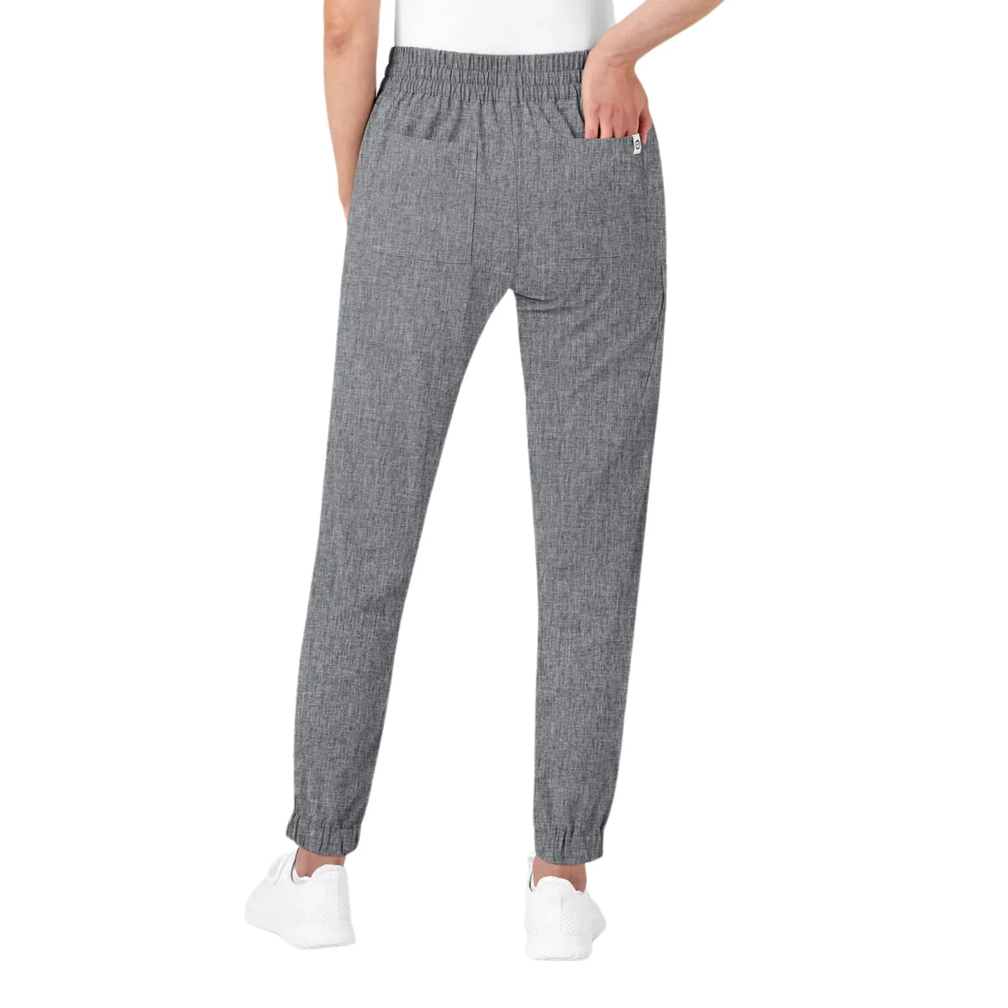 WonderWink Women's Jogger Scrub Pant - Grey Heather
